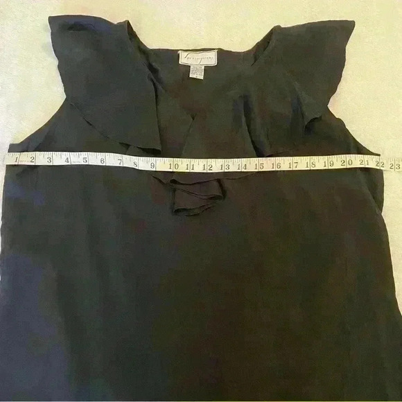 Spenser Jeremy Large 100% Silk Black Top Capsule Wardrrobe Basic Layering Piece - Picture 6 of 6